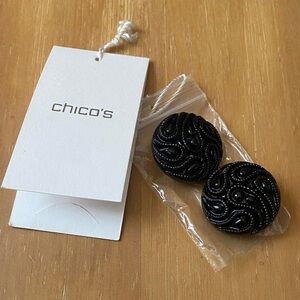 Chico’s Black Replacement Buttons Set of 2